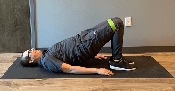 Resistance Band Stretches - Glute Bridge